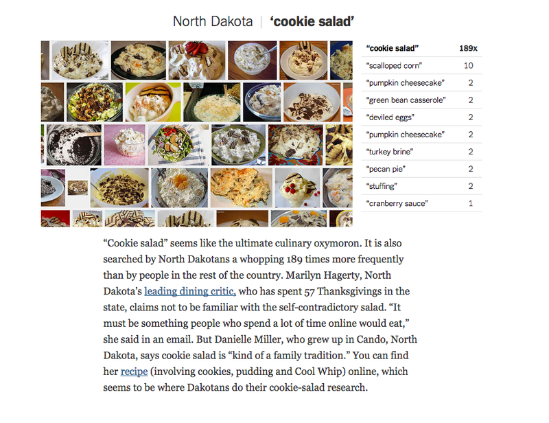 Illustration for article titled Map: Every State's Most Distinct Thanksgiving Recipe
